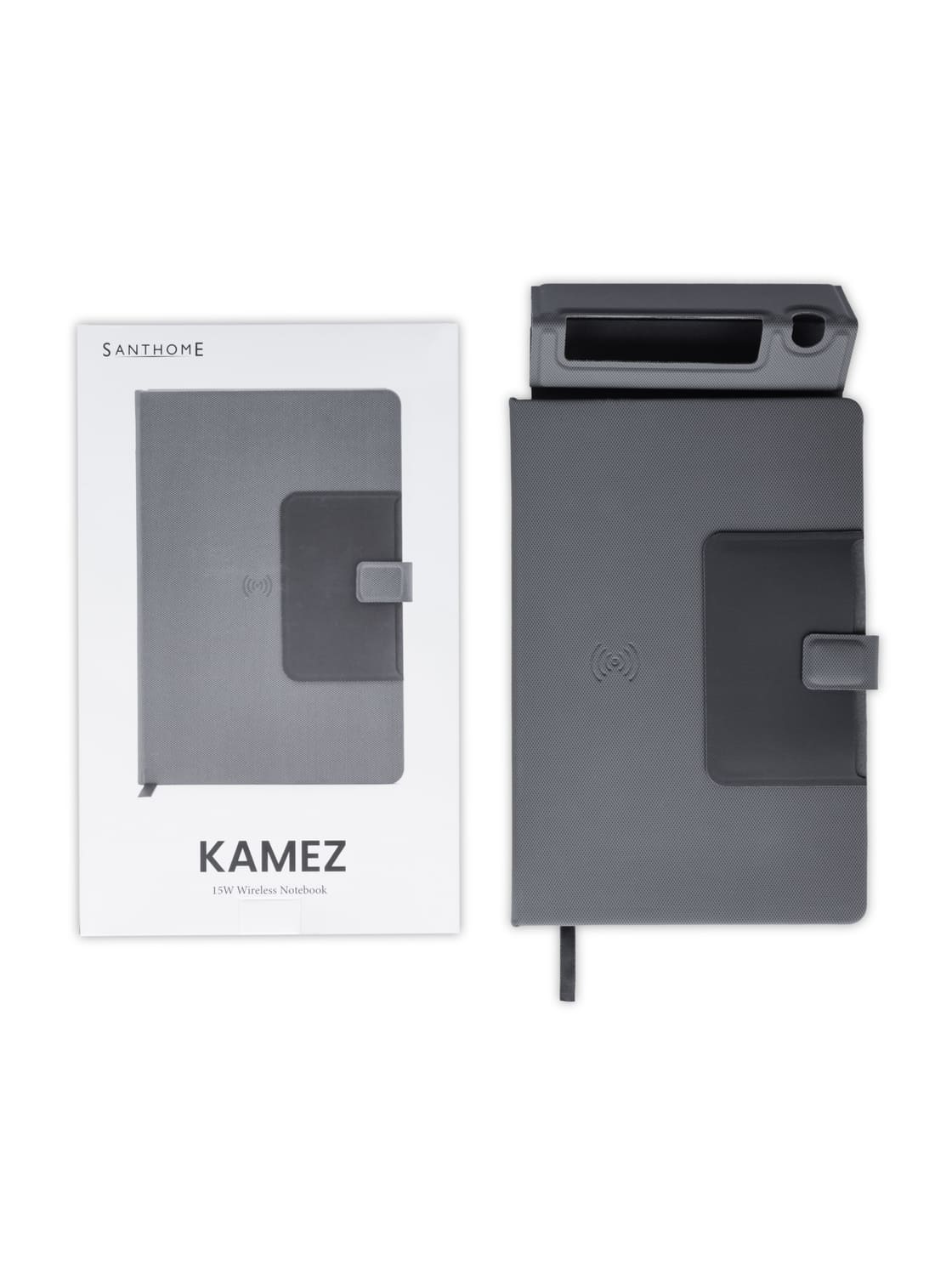Santhome 15W Wireless Deluxe Notebook with Phone Stand