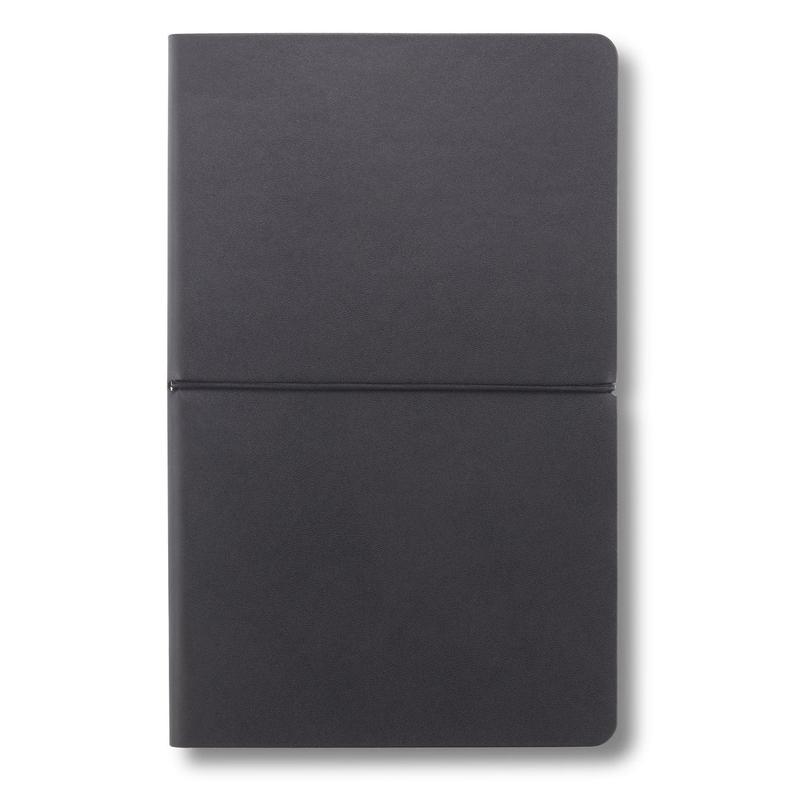 Santhome A5 Recycled PU Soft Cover Notebook - Black