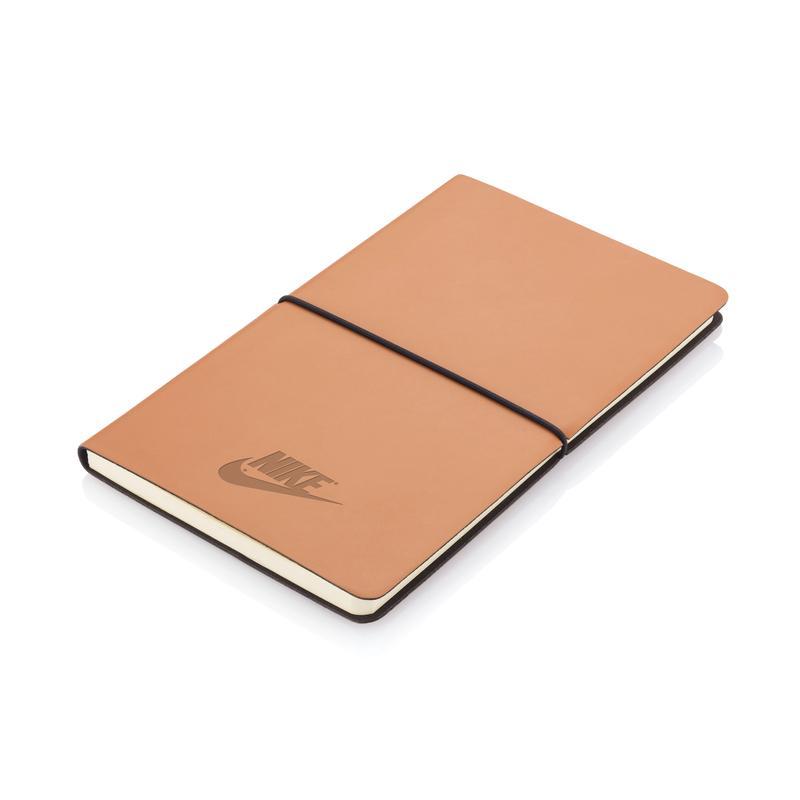 Santhome A5 Recycled PU Soft Cover Notebook - Tan