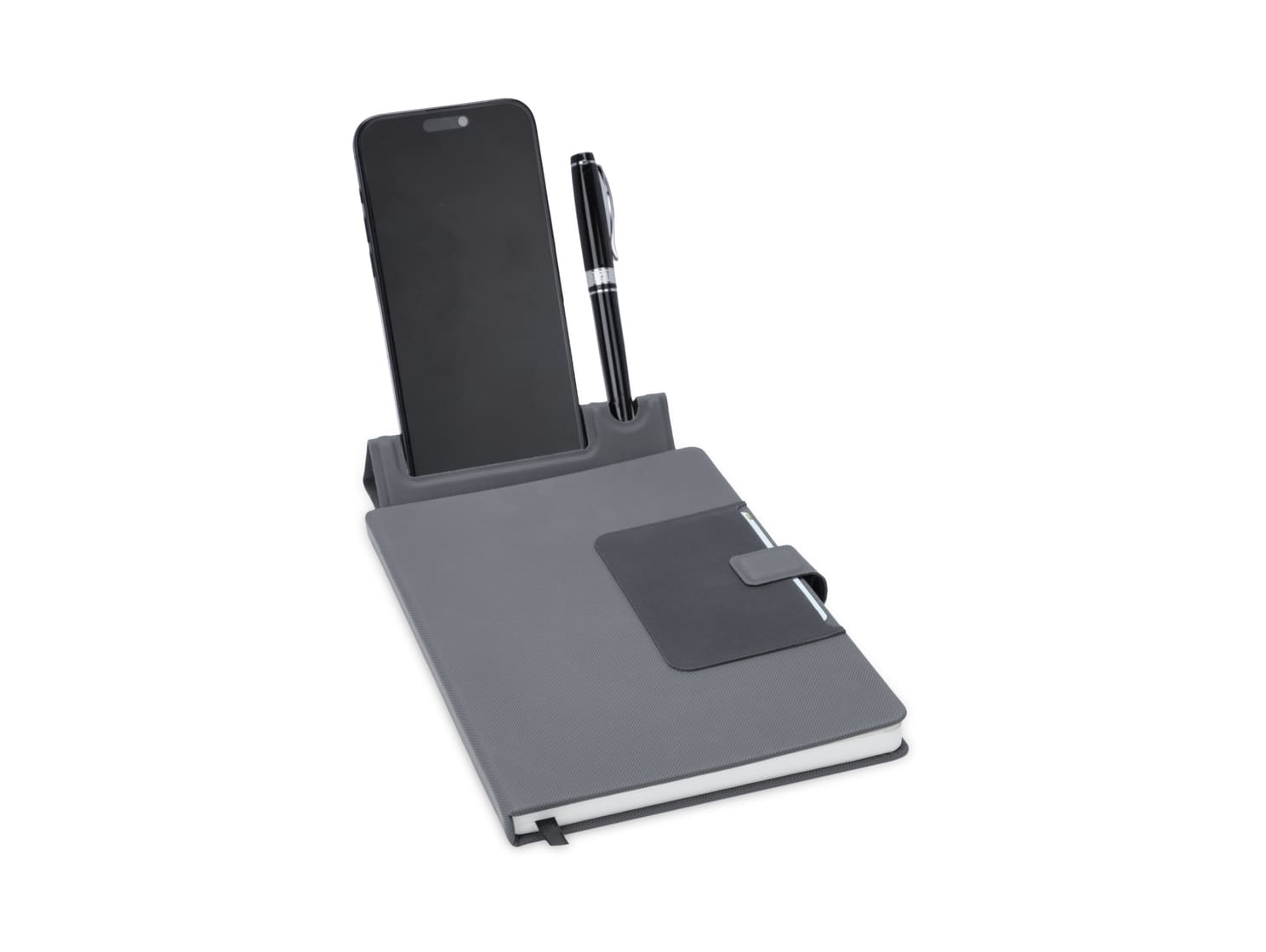 Santhome A5 Notebook with Phone Stand and Pen Holder