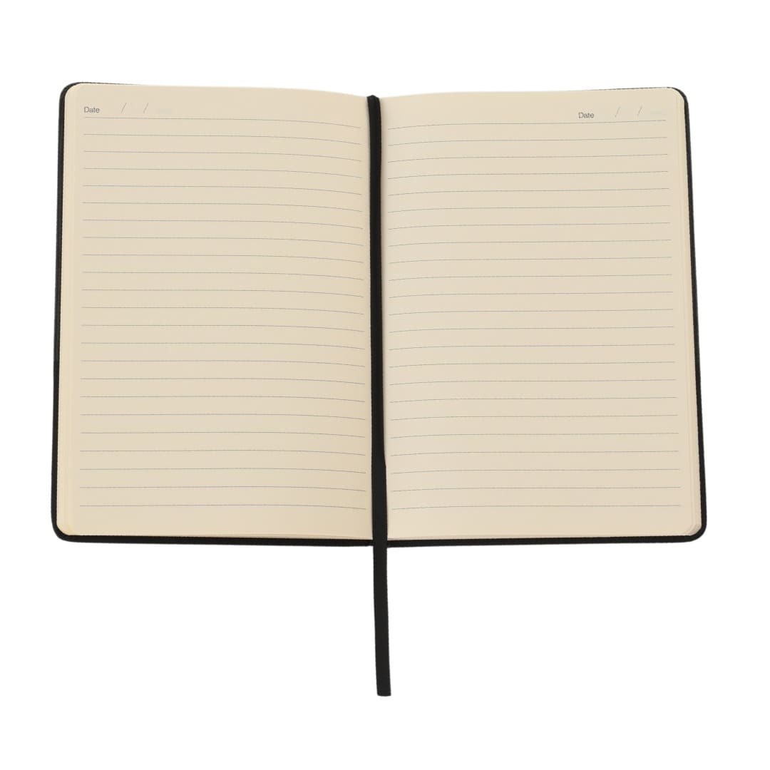 Santhome® A5 Thermo PU Hard Cover Notebook - Black