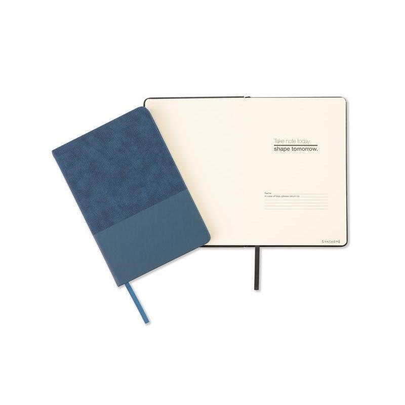 Santhome® A5 Thermo PU Hard Cover Notebook - Blue