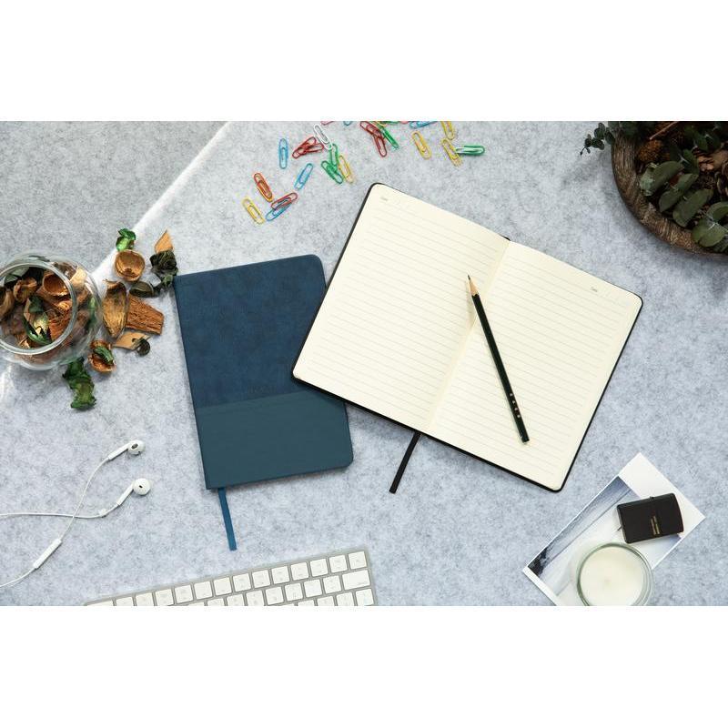 Santhome® A5 Thermo PU Hard Cover Notebook - Blue