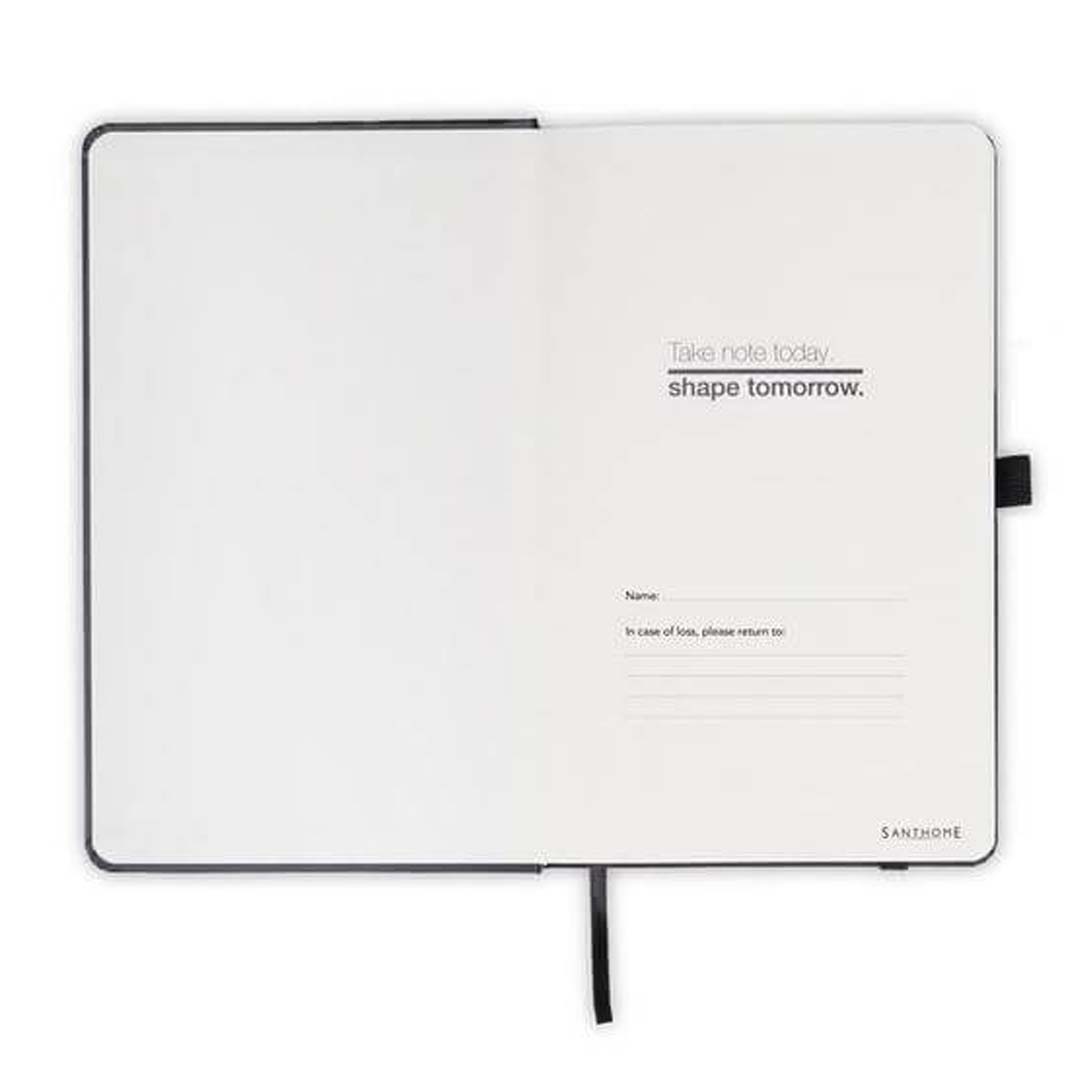 Santhome Expanded A5 Hard Cover Notebook - Black