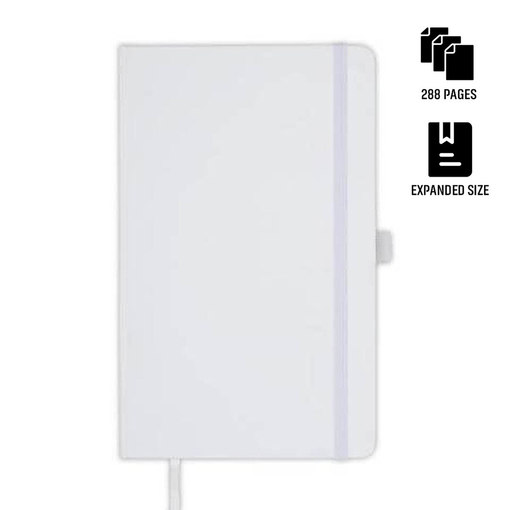 Santhome Expanded A5 Hard Cover Notebook - White