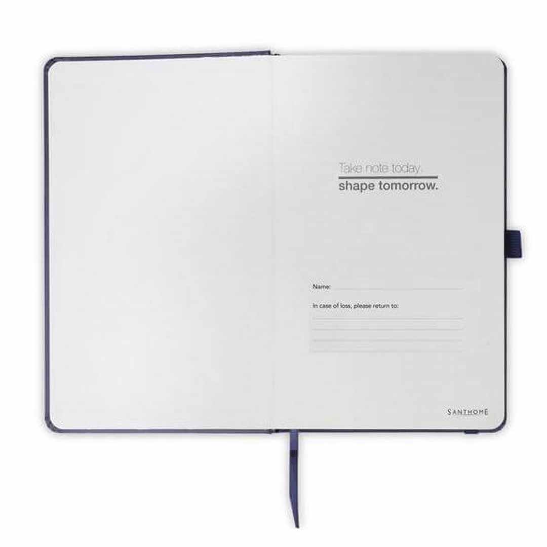 Santhome Expanded A5 Hard Cover Notebook - Navy Blue