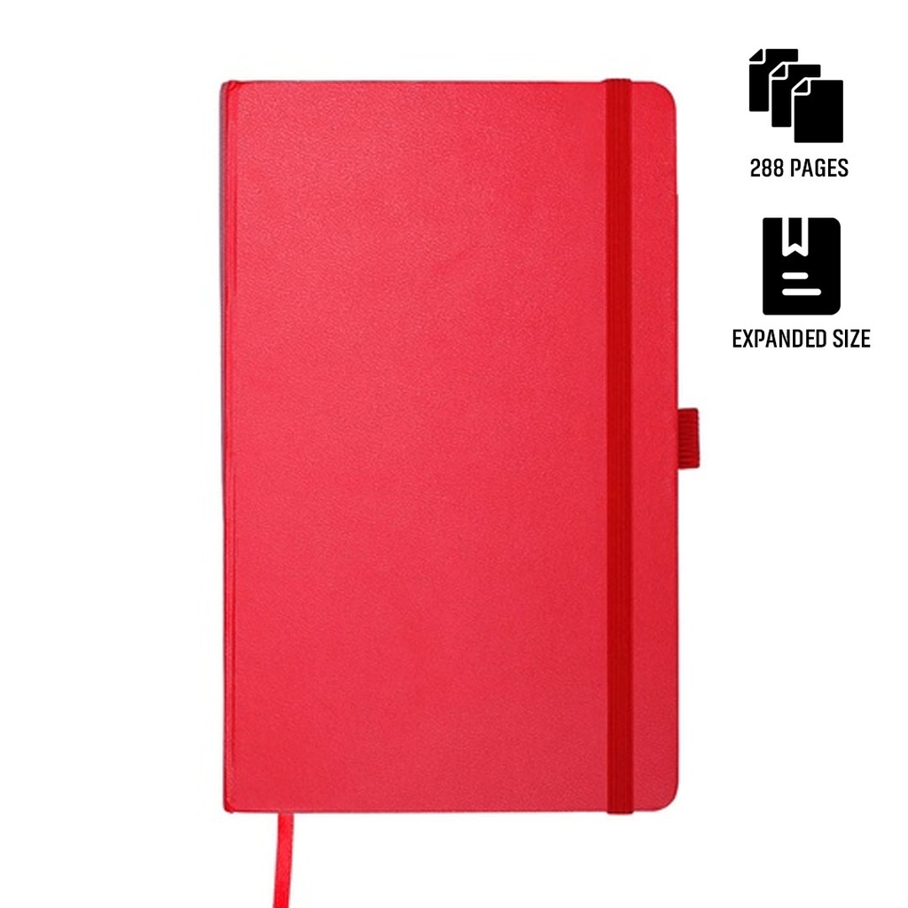 Santhome Expanded A5 Hard Cover Notebook - Red