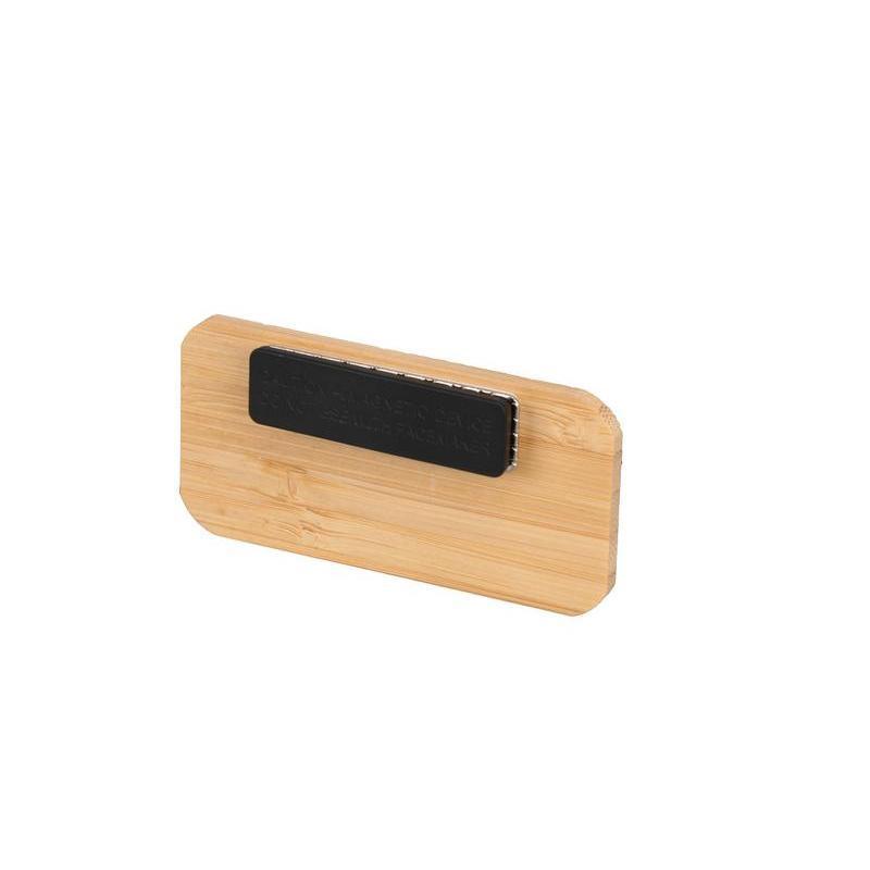 FSC-certified Sustainable Bamboo Name Badge with Magnet