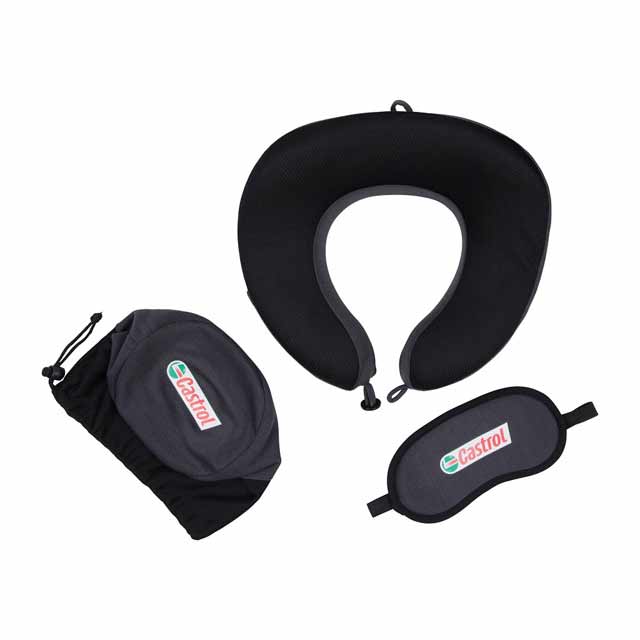 SANTHOME Travel Set (Pillow and Eyemask in Pouch)