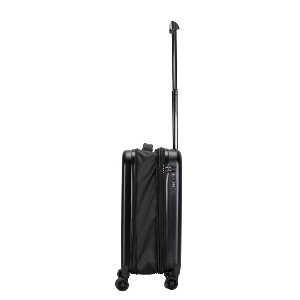 SANTHOME Foldable Cabin Trolley Bag - Black Matt Finish