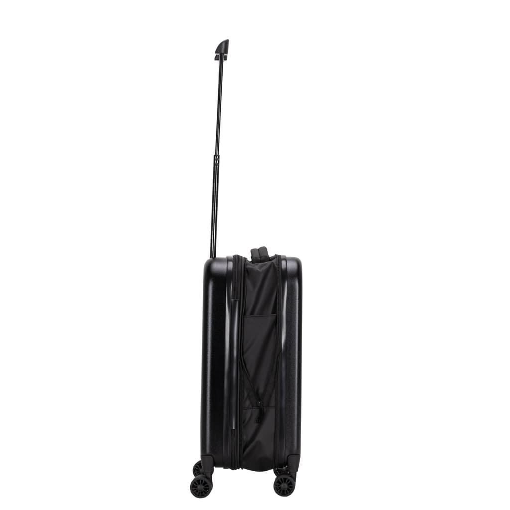 SANTHOME Foldable Cabin Trolley Bag - Black Matt Finish