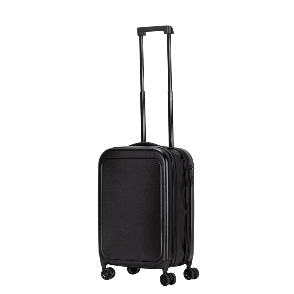SANTHOME Foldable Cabin Trolley Bag - Black Matt Finish