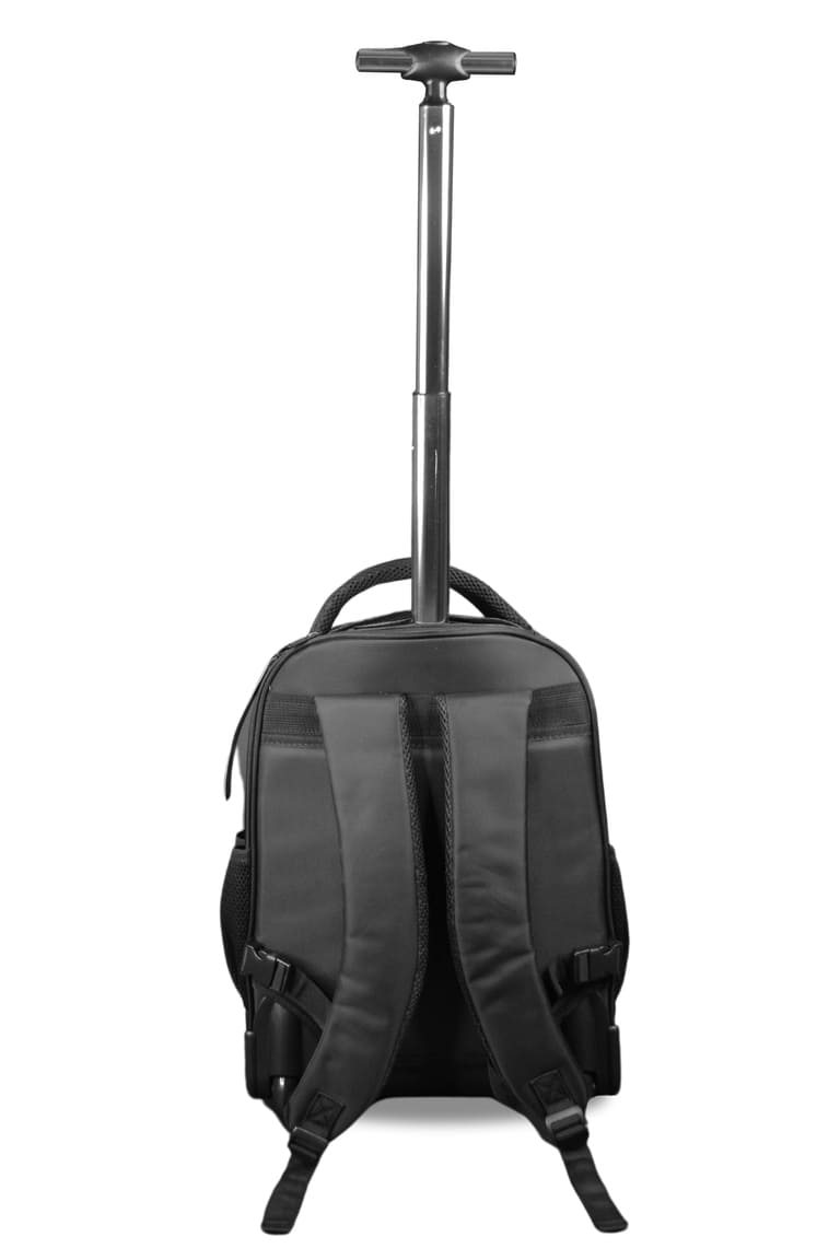 SANTHOME 2 Wheels Trolley Backpack - Black
