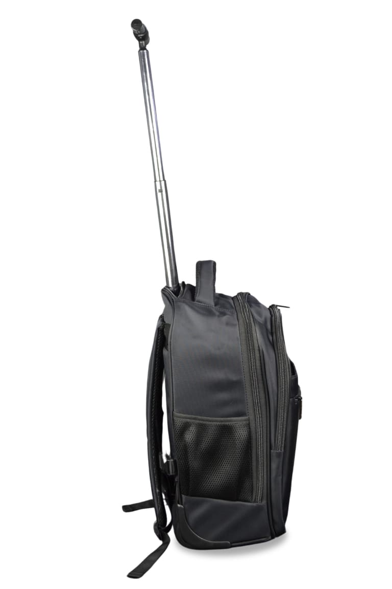 SANTHOME 2 Wheels Trolley Backpack - Black