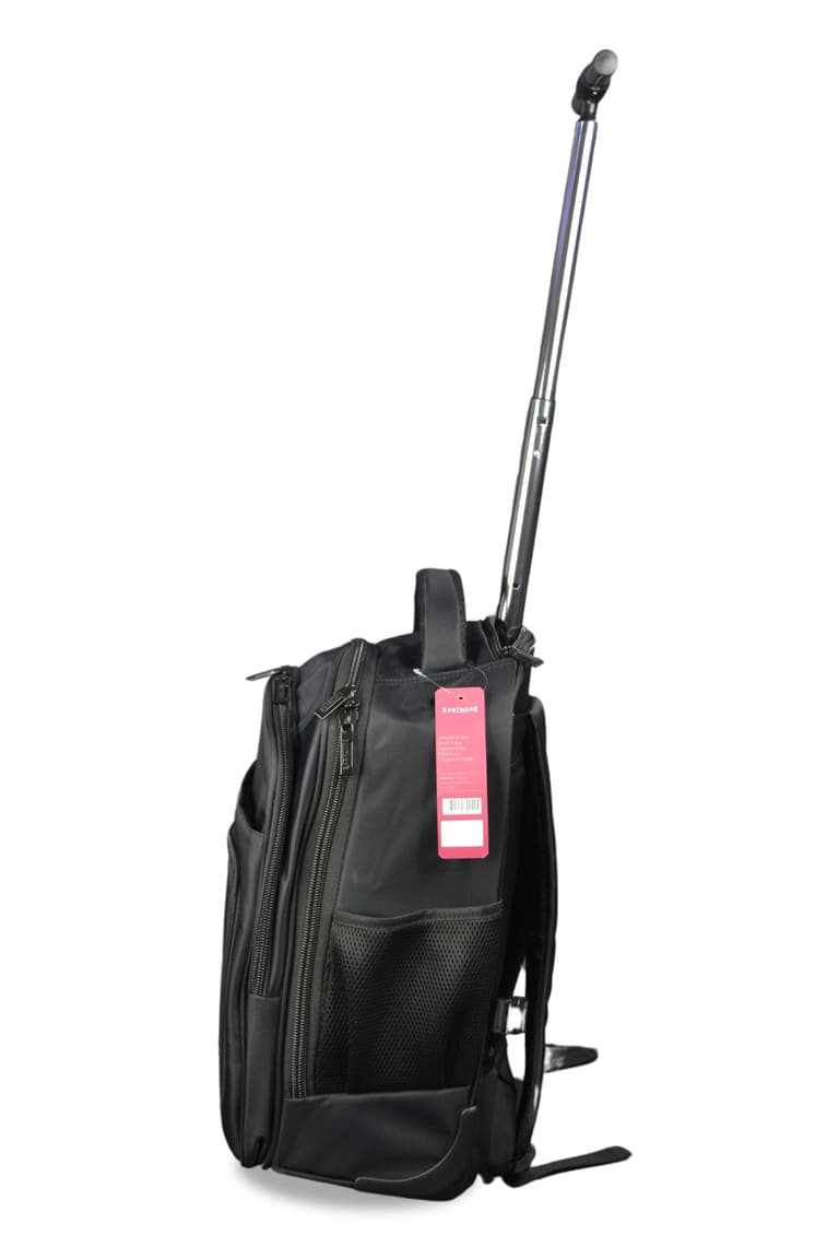 SANTHOME 2 Wheels Trolley Backpack - Black