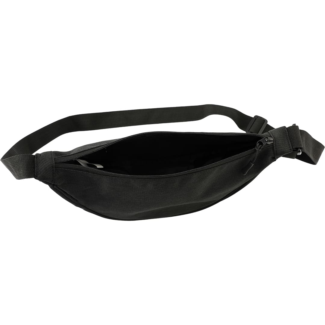 GRS Recycled Half Moon Sling Bag - Black