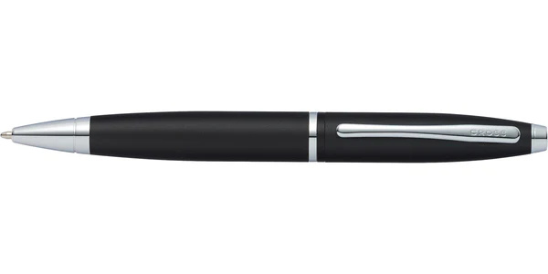 Cross Calais™ Matte Black with Polished Chrome Appointments Ballpoint Pen (Blue Ink)