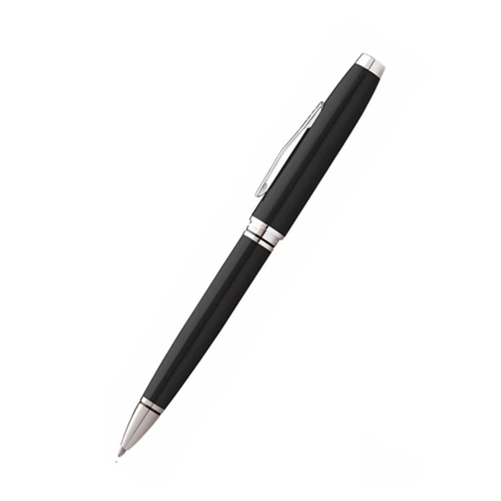 Cross Coventry Black Lacquer with Polished Chrome Appointments Ballpoint Pen (Blue Ink)