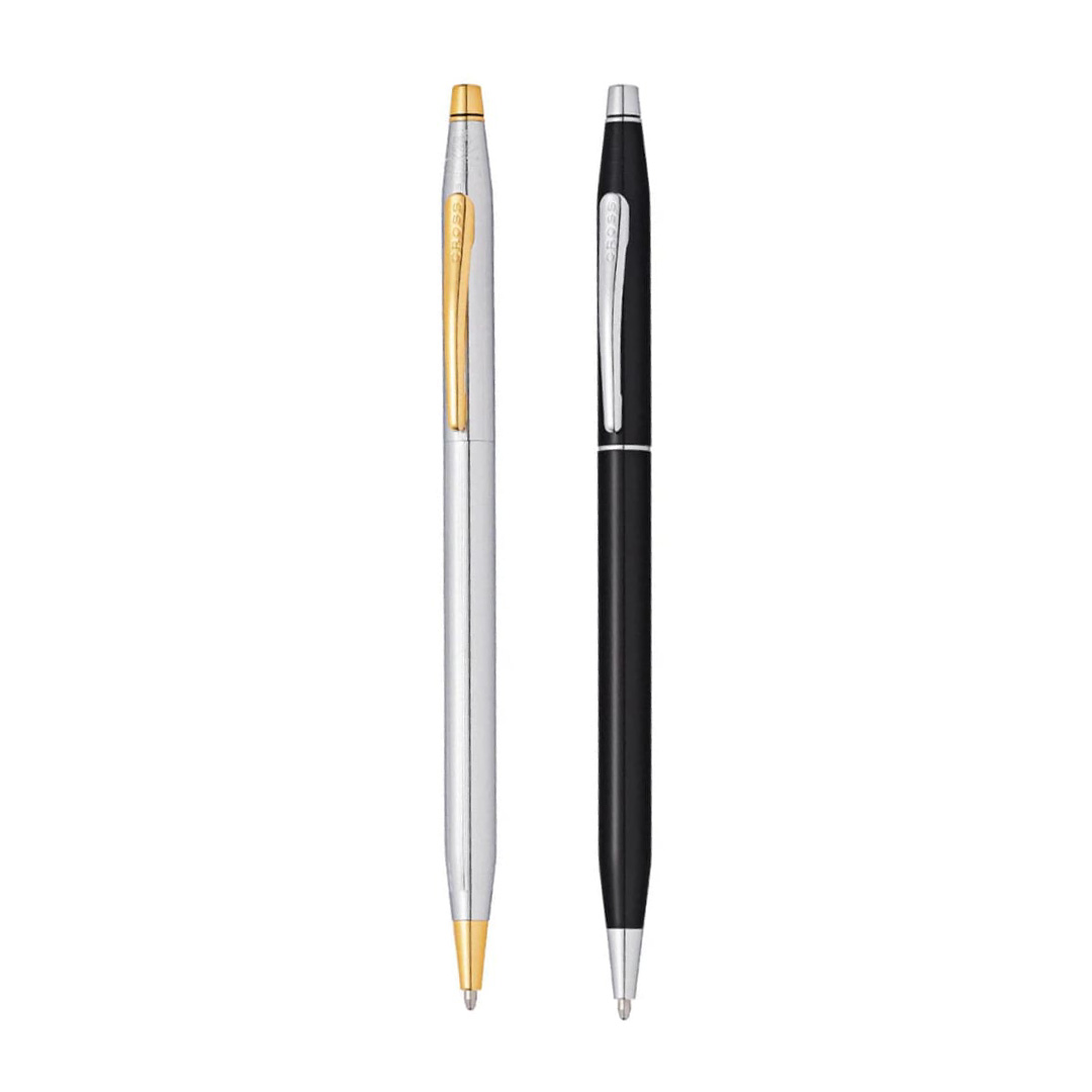 Cross Classic Century® Medalist® Chrome with 23KT Gold Plated Appointments Ballpoint Pen  (Blue Ink)