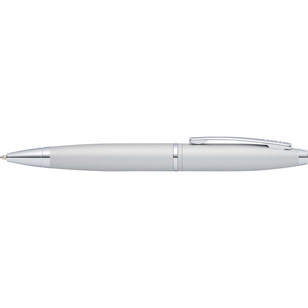 Cross Calais™ Satin Chrome with Polished Chrome Appointments Ballpoint Pen (Blue Ink)