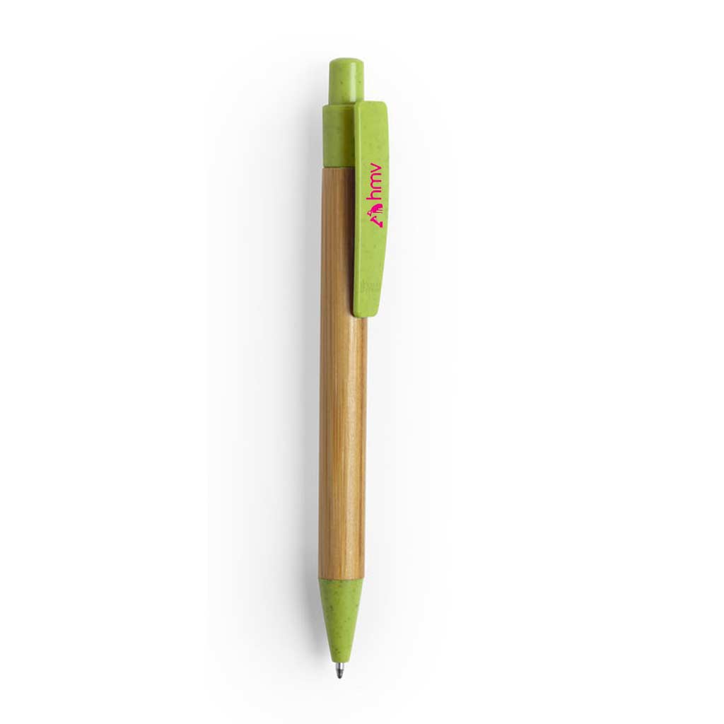 eco-neutral Bamboo Wheat Straw Pen - Green