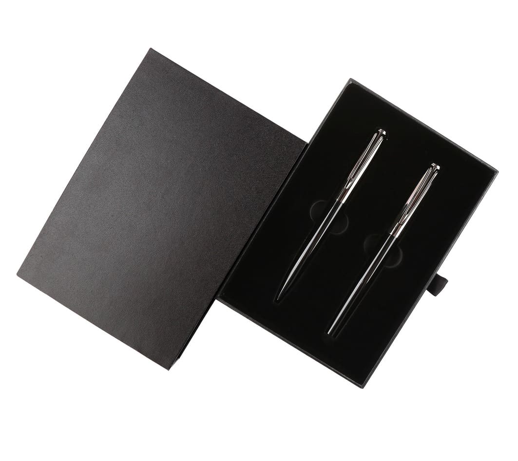 Gift Set of Roller and Ball Pen - Black
