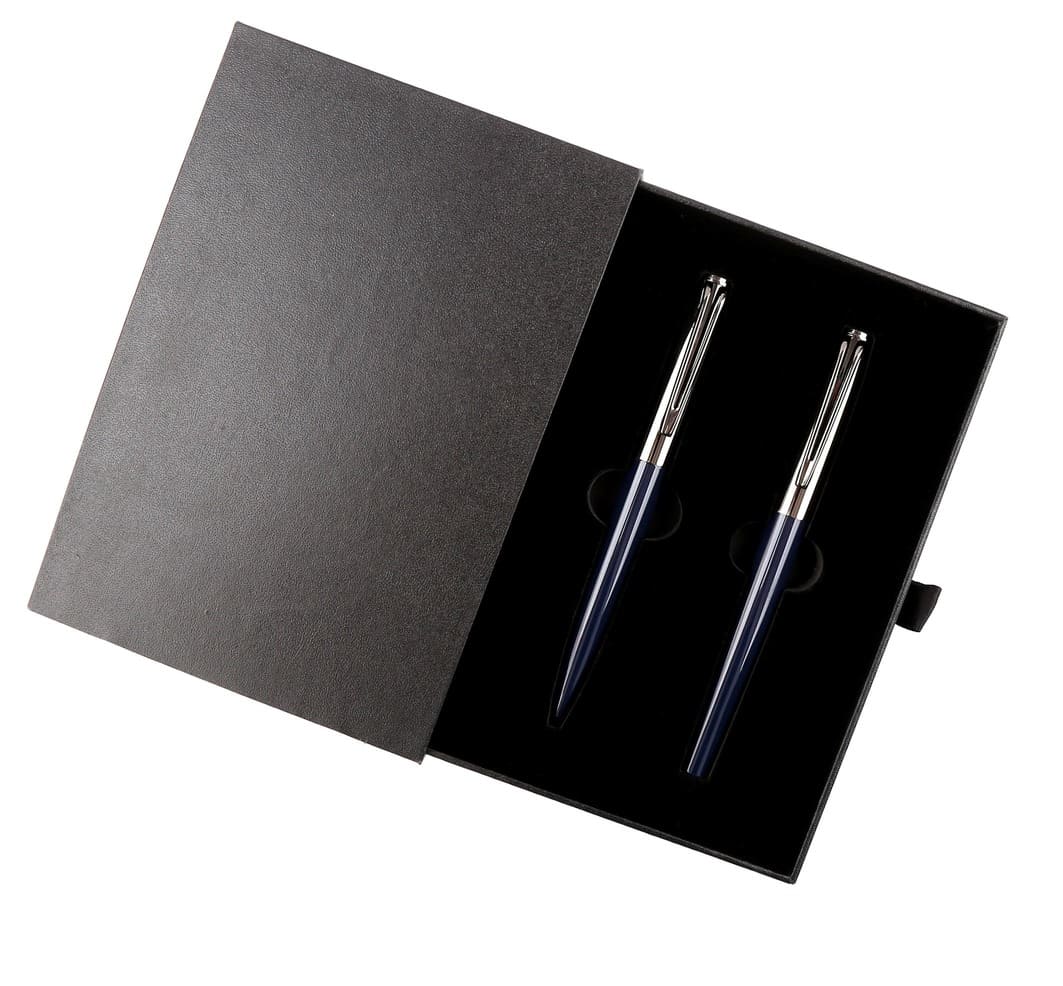 Gift Set of Roller and Ball Pen - Navy Blue