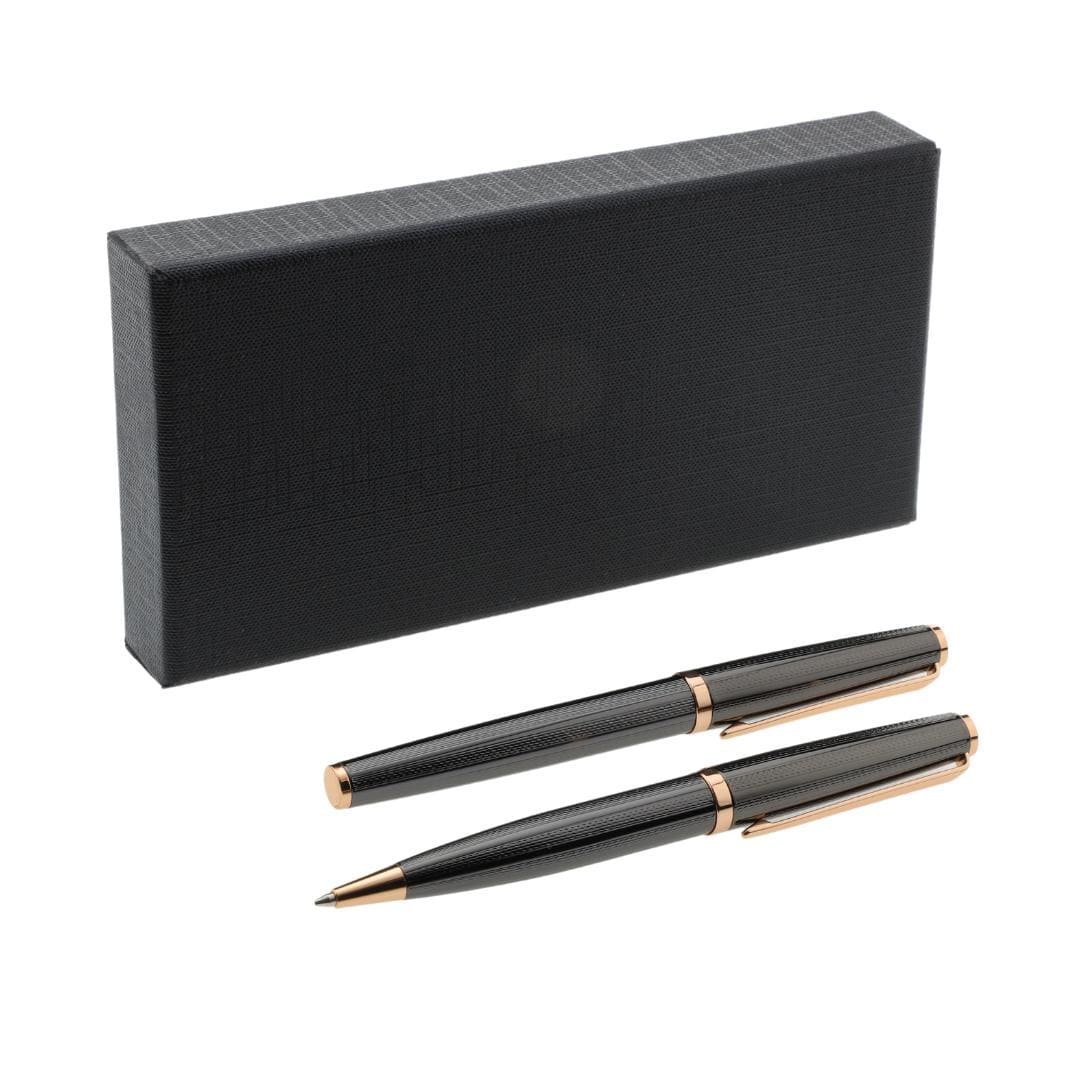 Santhome® Gift Set of 2 Luxury Pens - Black / Gold
