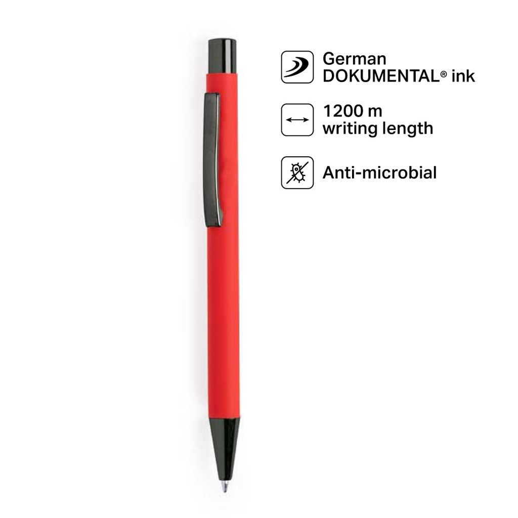 Giftology Metal Ballpen - Red (Anti-bacterial)