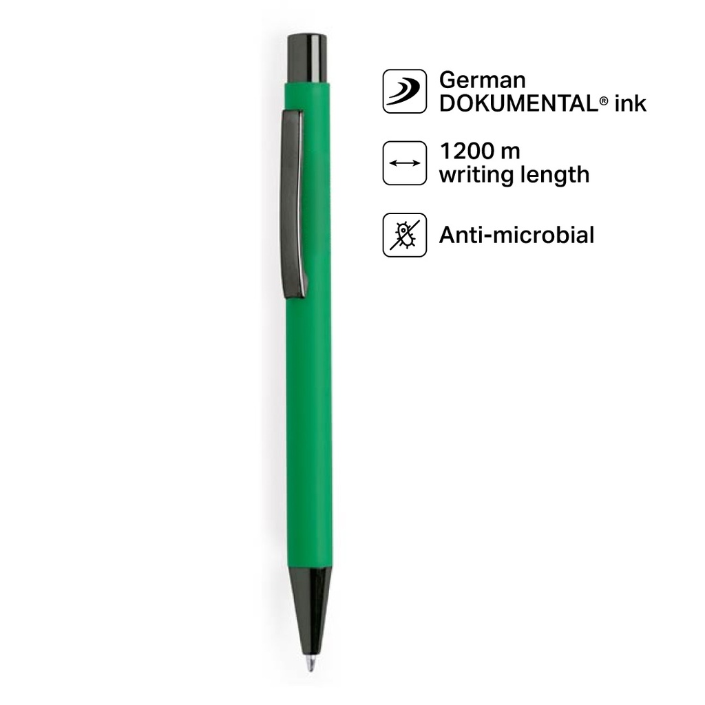 Giftology Metal Ballpen - Green (Anti-bacterial)