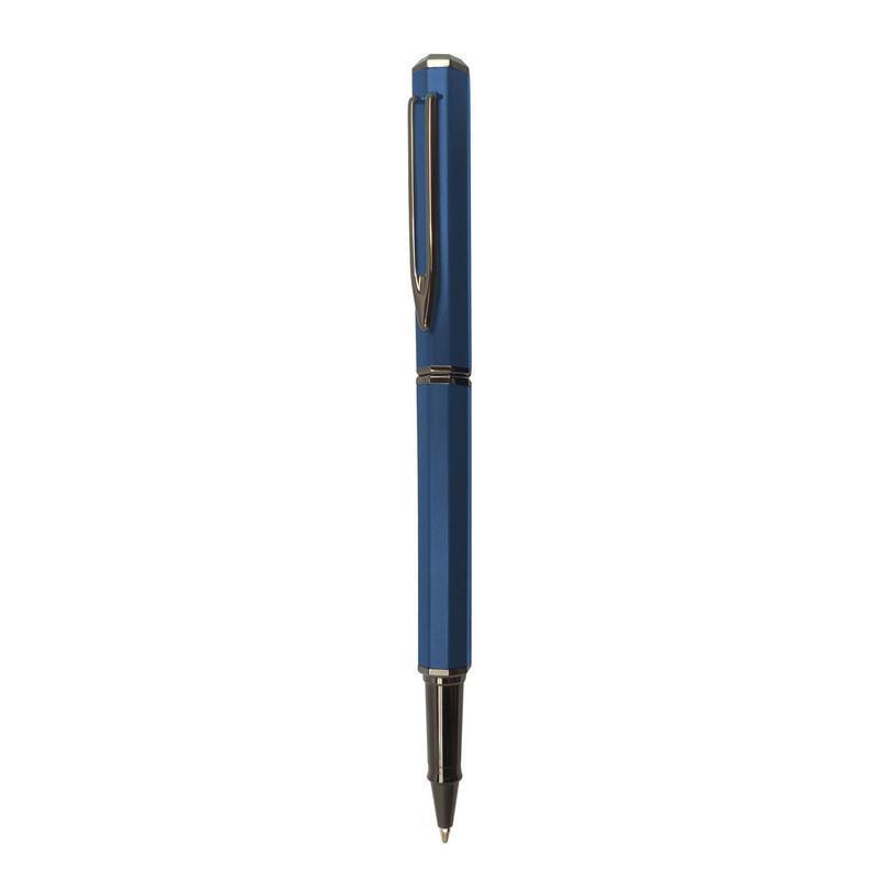Premium Metal Roller Pen in Gift Box - Blue