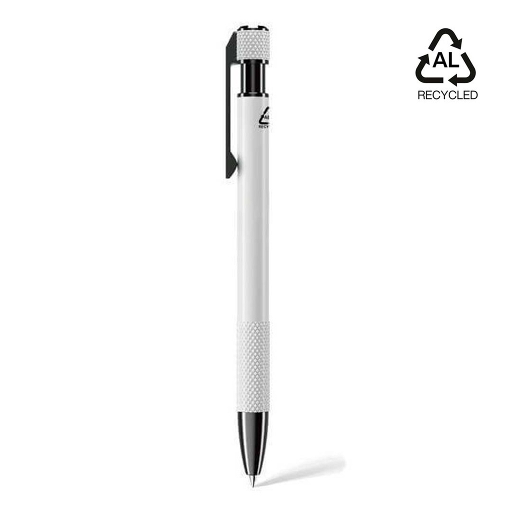 Recycled Aluminium Ballpoint Pen - White