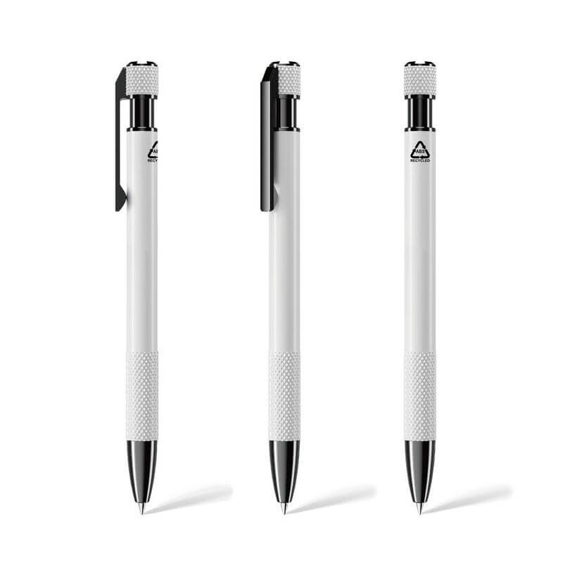 Recycled Aluminium Ballpoint Pen - White