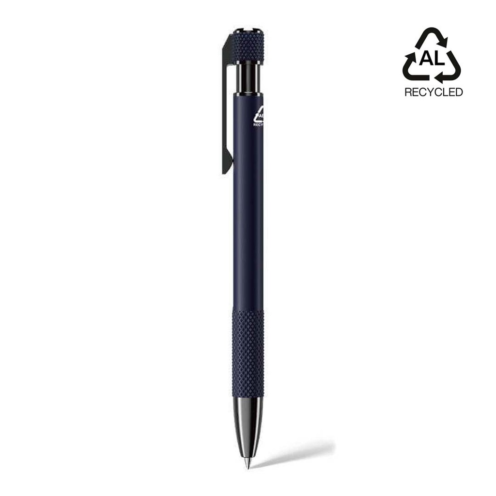 Recycled Aluminium Ballpoint Pen - Navy Blue