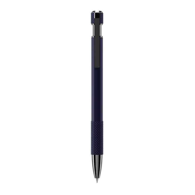 Recycled Aluminium Ballpoint Pen - Navy Blue