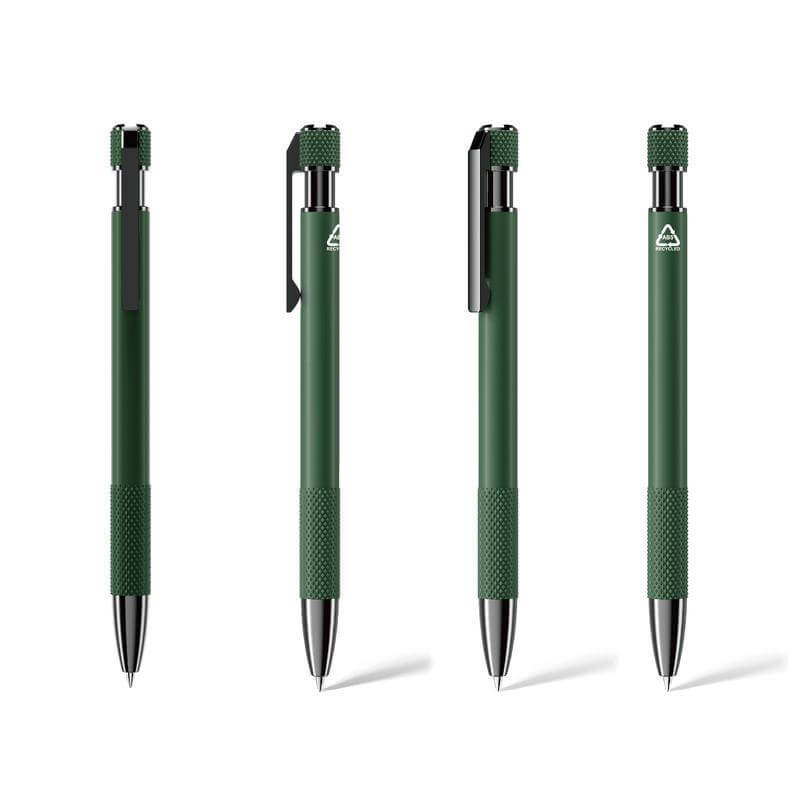Recycled Aluminium Ballpoint Pen - Green