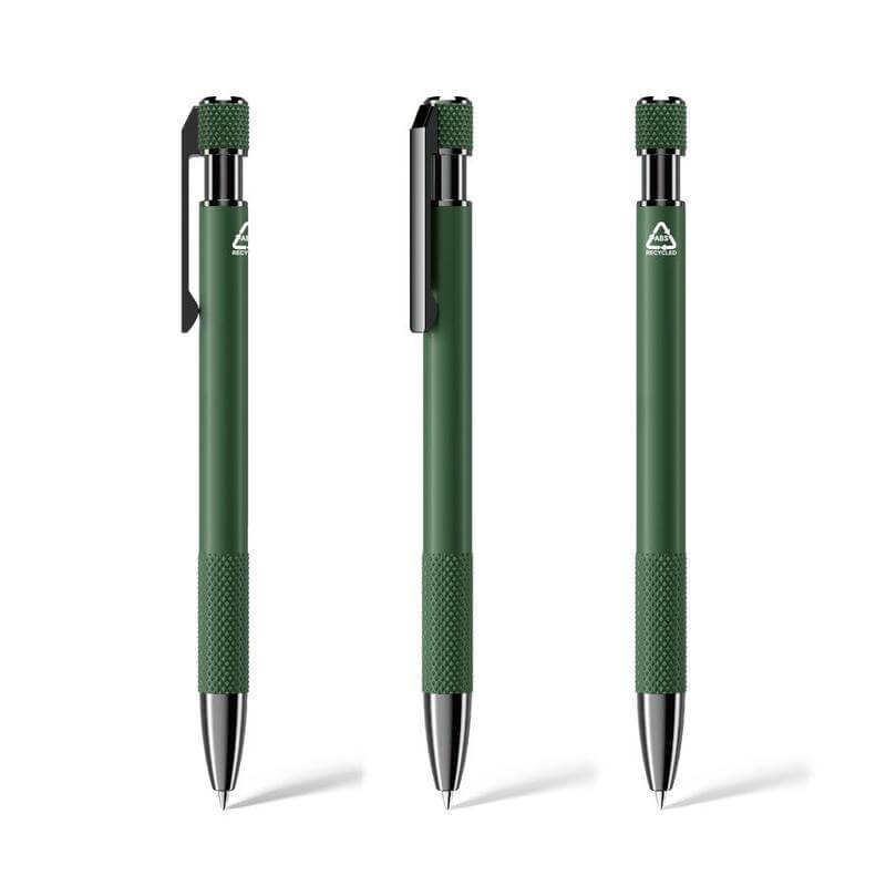 Recycled Aluminium Ballpoint Pen - Green