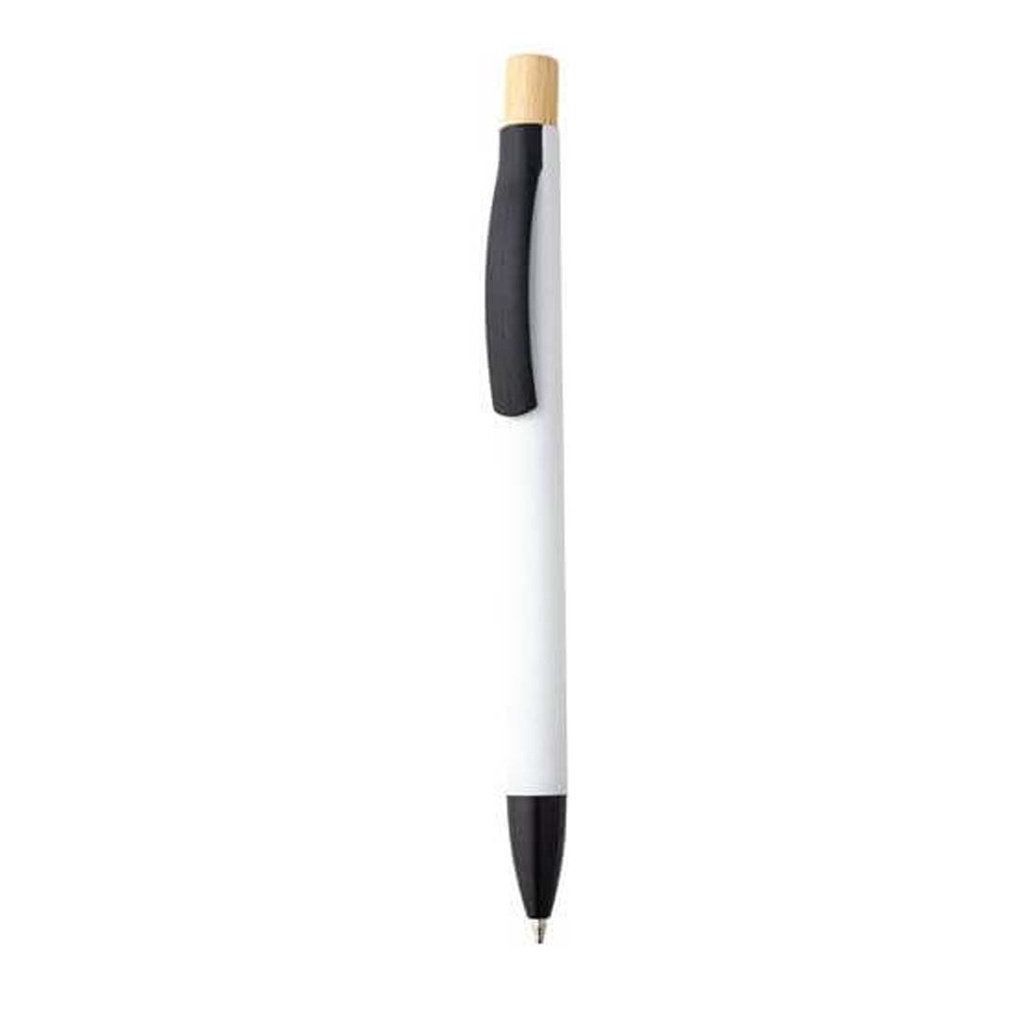 Aluminium Push Action Ballpen - White