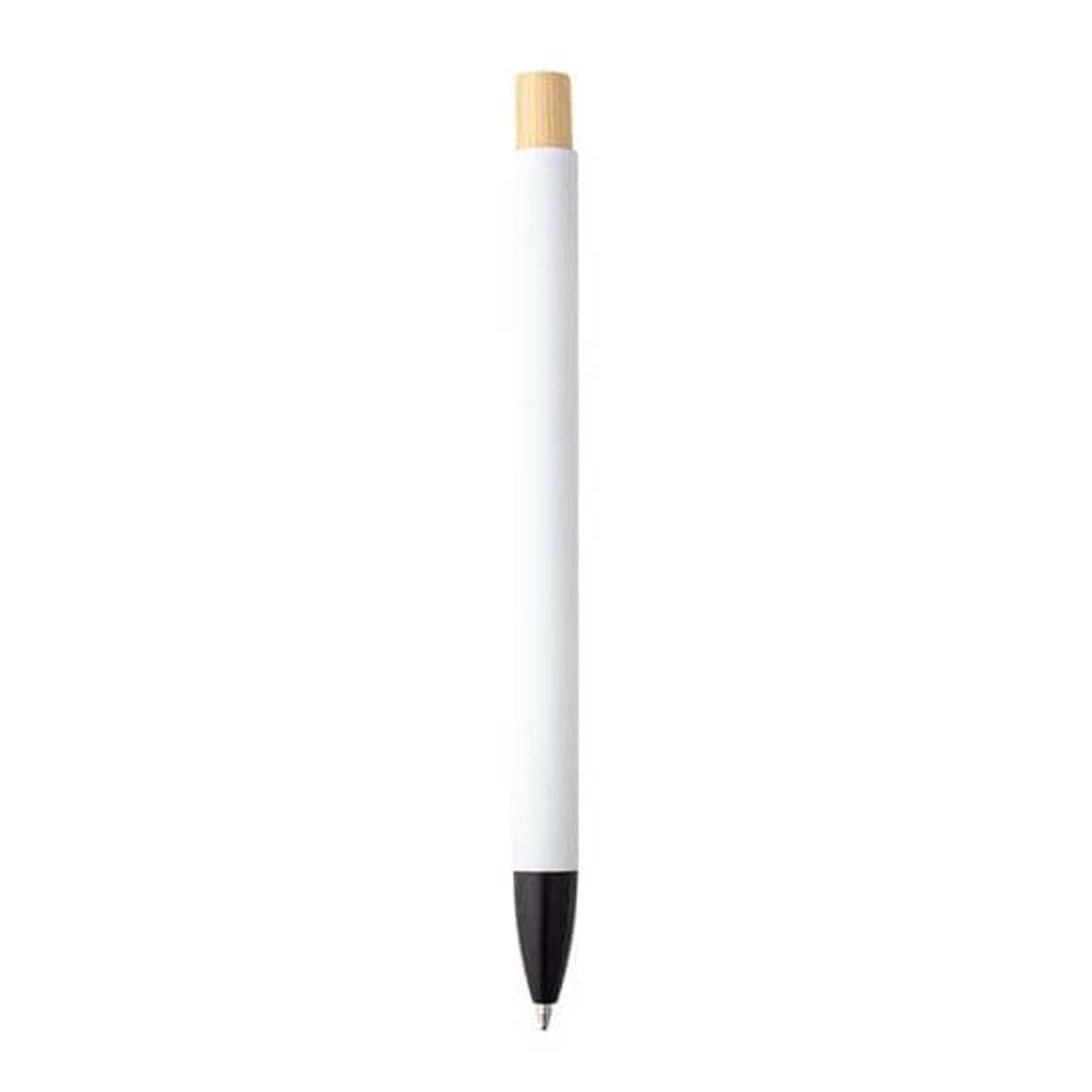 Aluminium Push Action Ballpen - White