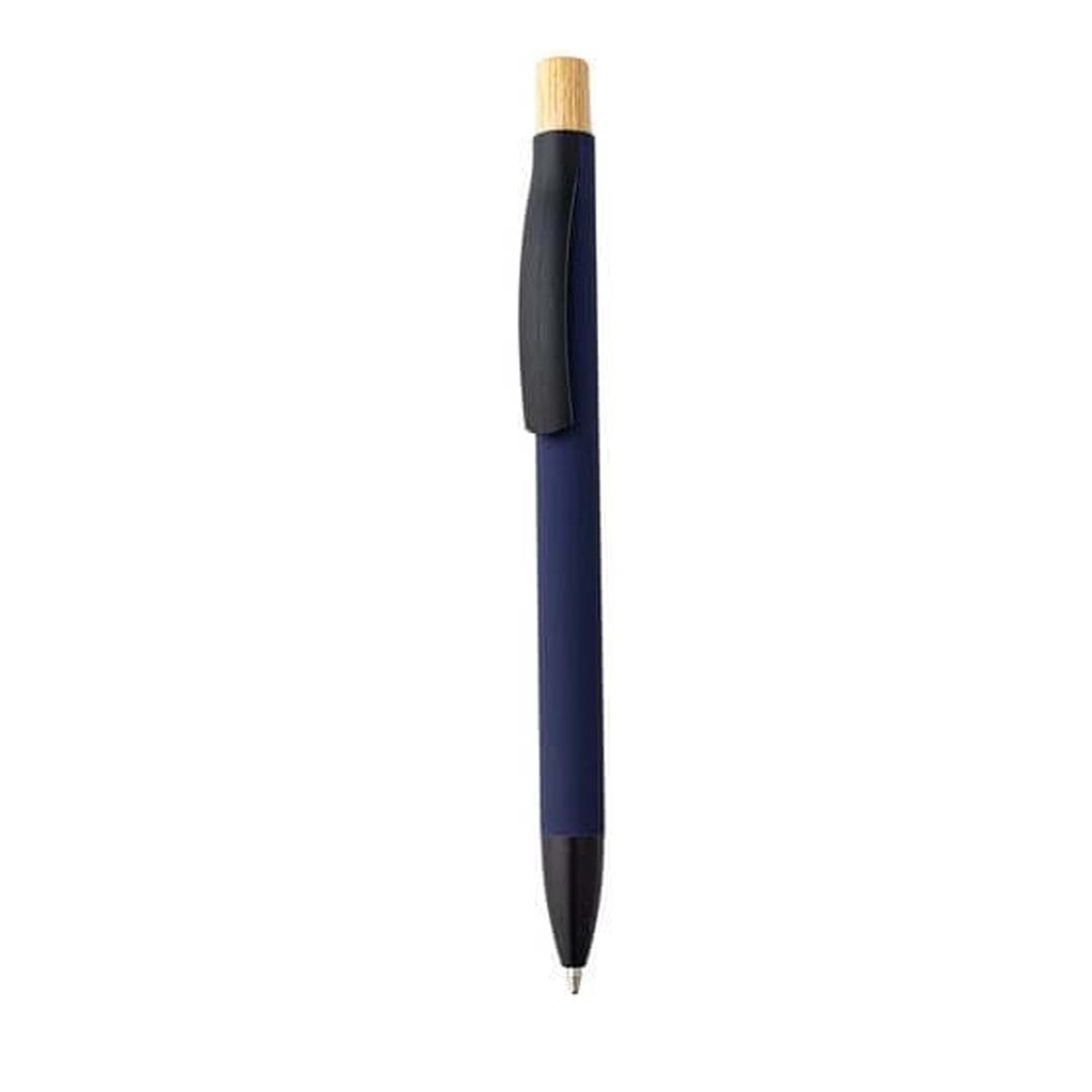 Aluminium Push Action Ballpen - Blue