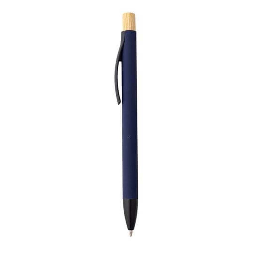 Aluminium Push Action Ballpen - Blue