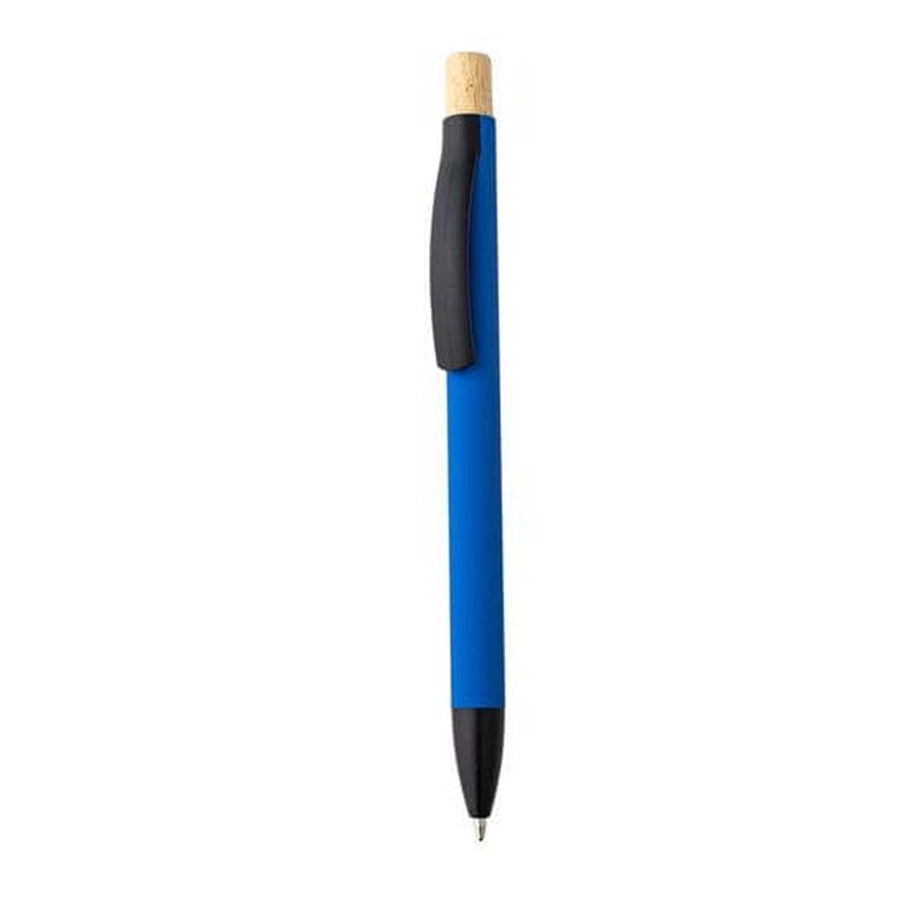 Aluminium Push Action Ballpen - Medium Blue