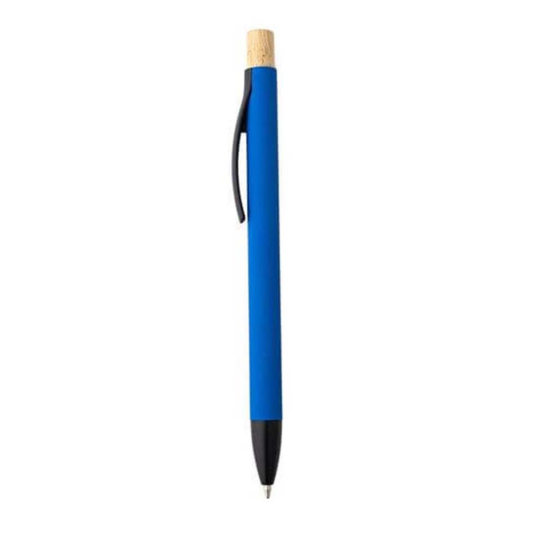 Aluminium Push Action Ballpen - Medium Blue