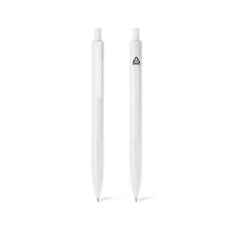 Plastic Ball Pen - White