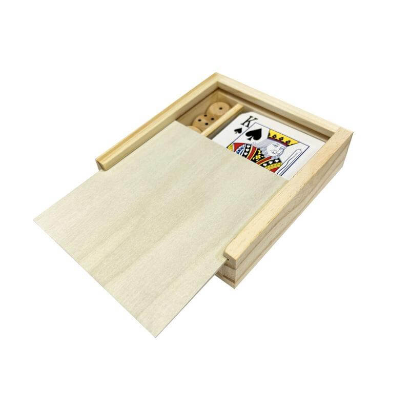 eco-neutral 2-in-1 Wooden Games Box