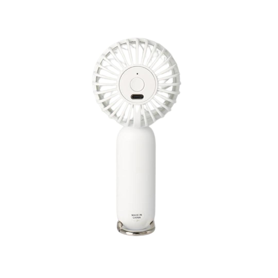 Rechargeable Mini Hand Fan - White
