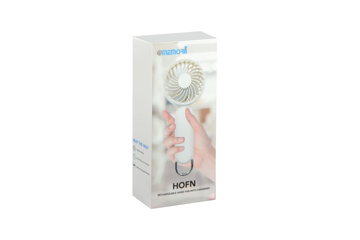 Rechargeable Mini Hand Fan - White