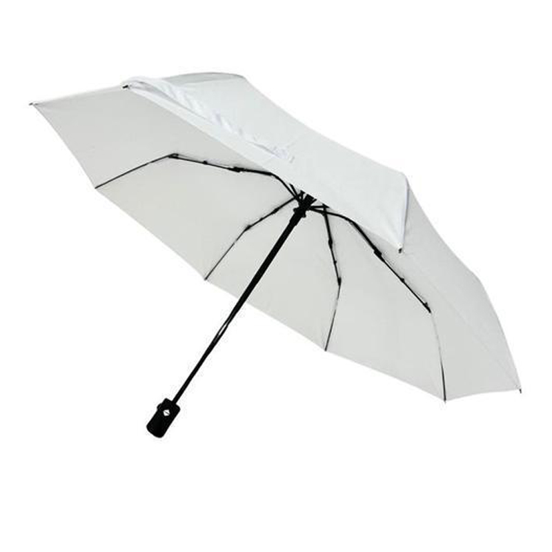 Giftology Auto-Open 21" Umbrella with Sleeve - White