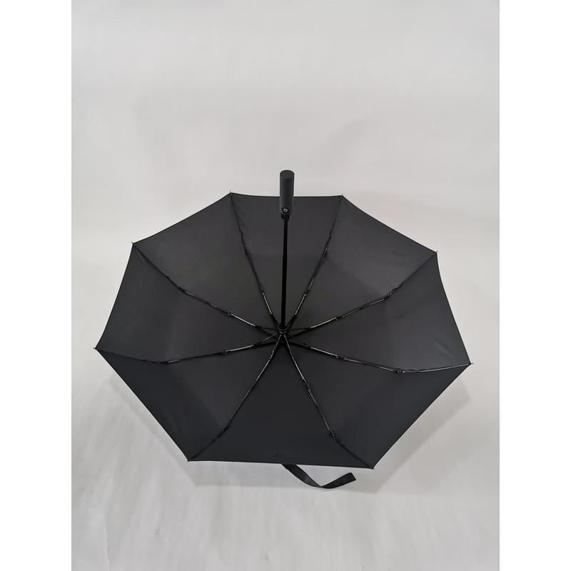 Santhome RPET Auto-Open 23" Umbrella with SPF50 UV Protection - Black