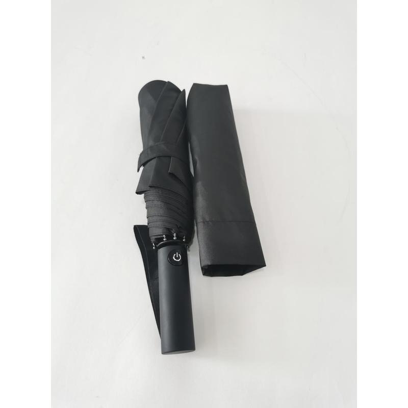 Santhome RPET Auto-Open 23" Umbrella with SPF50 UV Protection - Black
